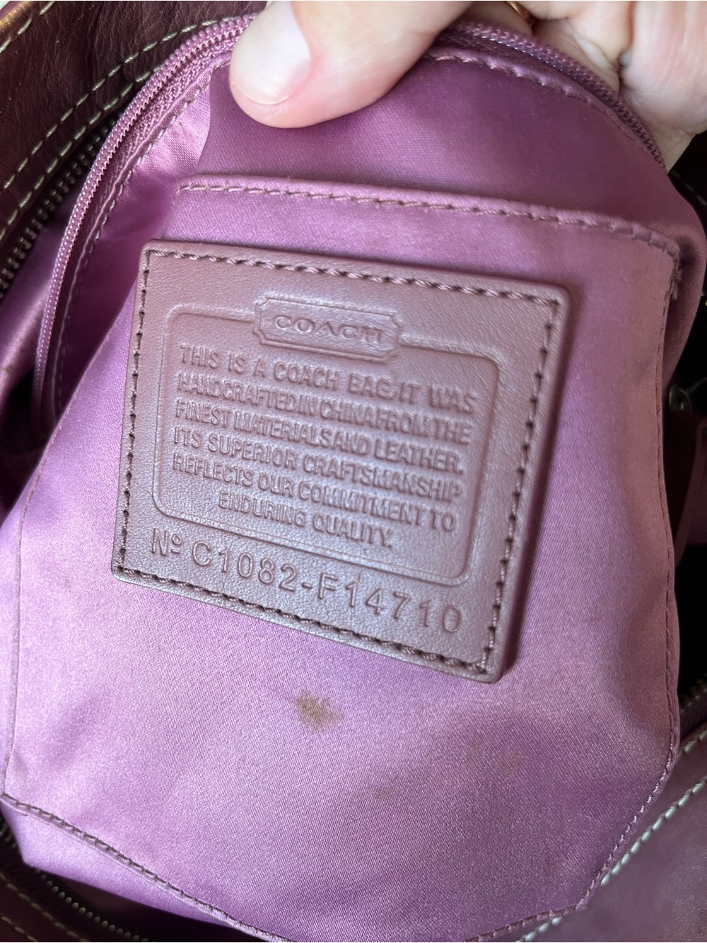 Rare Y2K Vintage Coach Zoe Pink Optic Signature Hobo Bag🌸👛🌷👙🩷🧁 - Picture 8 of 8